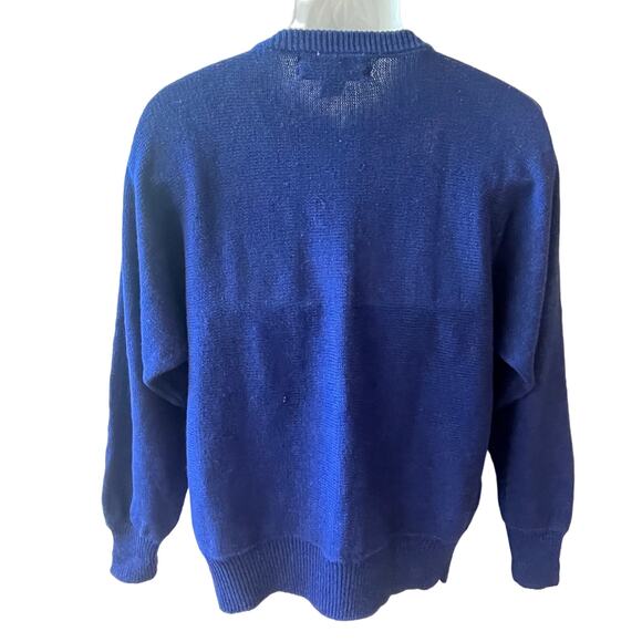 VINTAGE 80s Clyde Sequined Batwing Sweater Size Medium - Picture 3 of 5